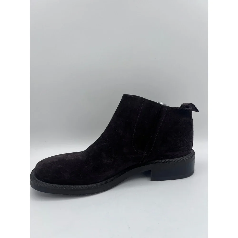 Banana Republic Mens Suede Chelsea Ankle Boots Made in Italy Dark Brown Size 11‎